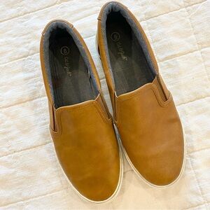 Cat & Jack Tan Slip-On Loafers